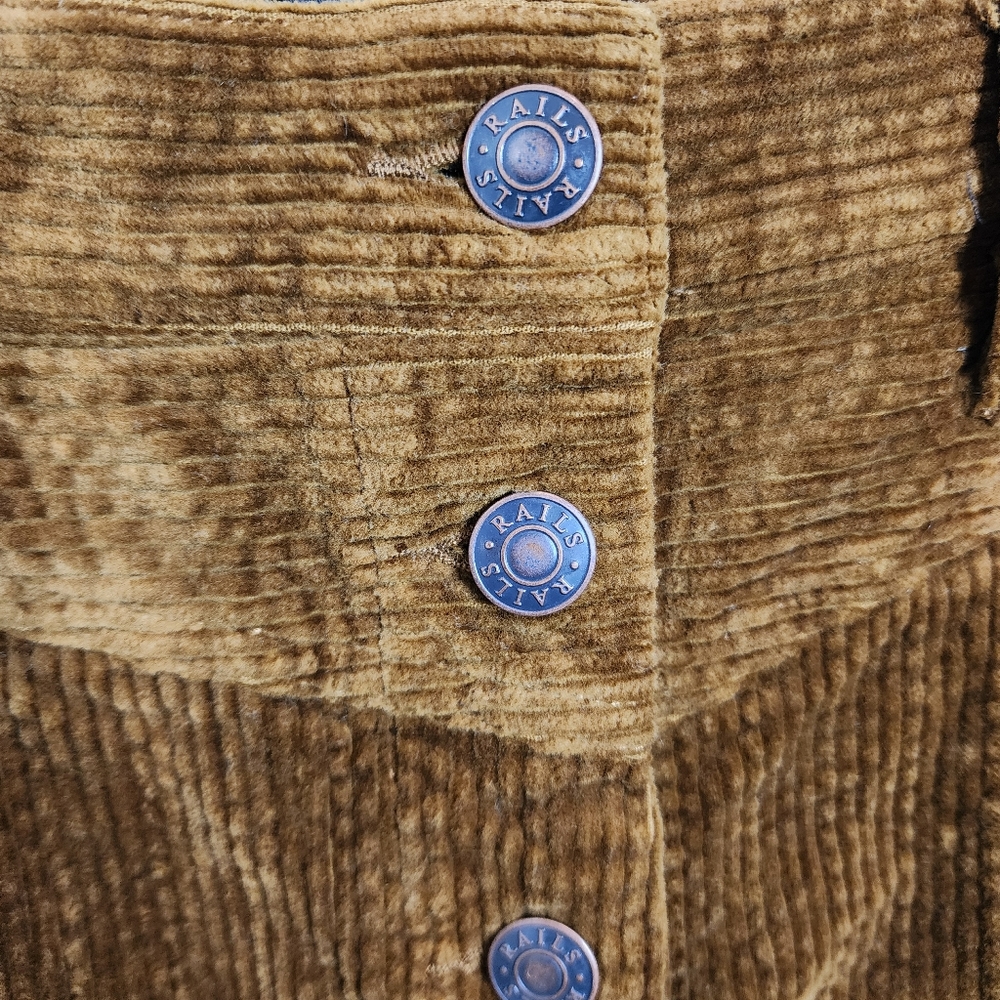 Rails Canyon Skirt | High Waist Corduroy | Ground Cinnamon | Size 29 - Picture 5 of 10